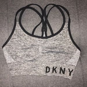 DKNY Sports Bra Razorback Straps NWOT